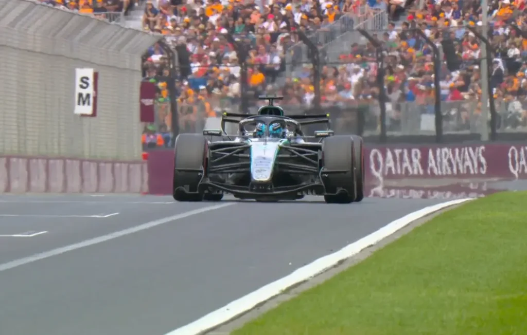 Pole position de George Russell au GP d'Australie